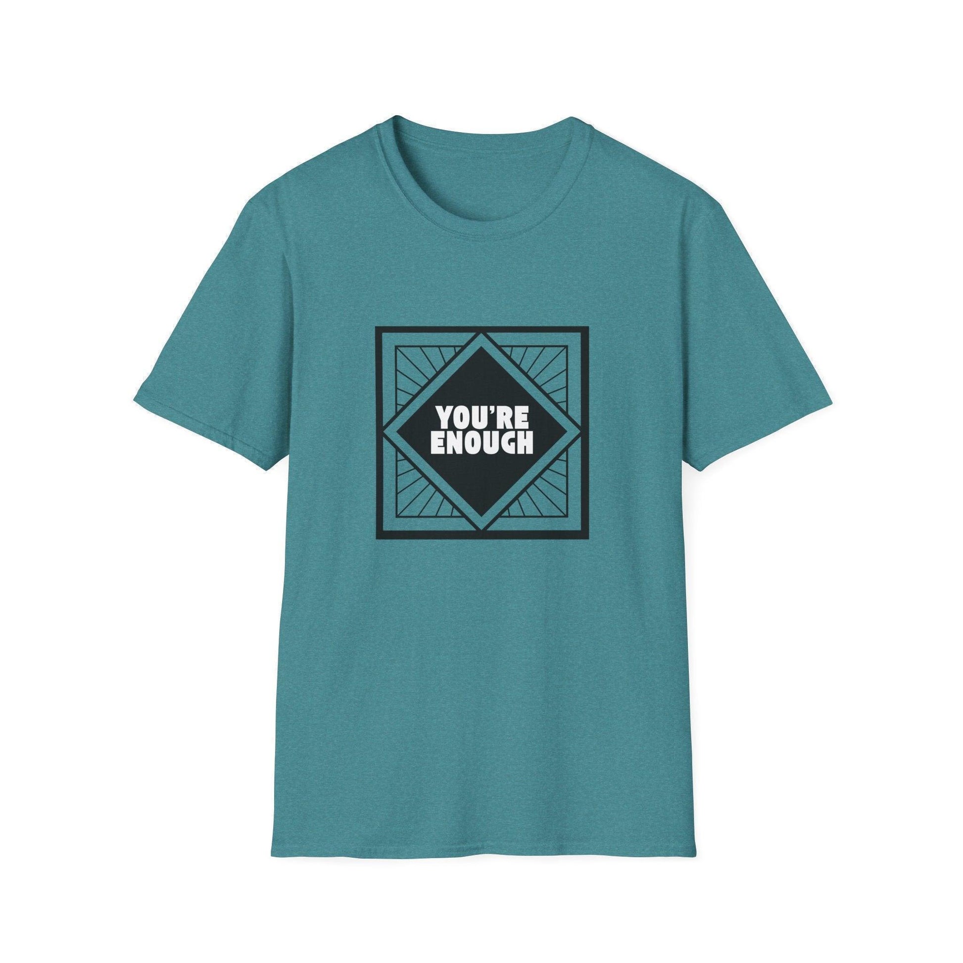 You're Enough - Simple Black Frame - Unisex T-Shirt - Whippie's