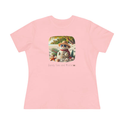 🏖️ Sandy Toes & Mistletoe ☃️ Women's Tee ✨ - Whippie's
