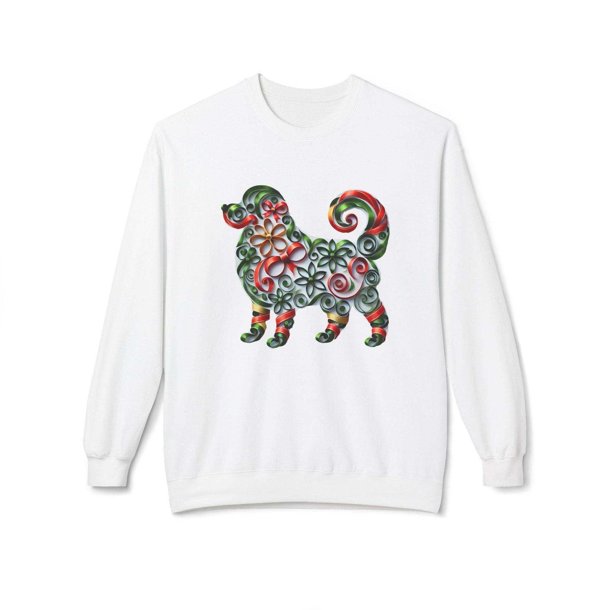 🐶 Merry Woofmas! 🎄 Unisex Fleece Sweatshirt 🎁 - Whippie's
