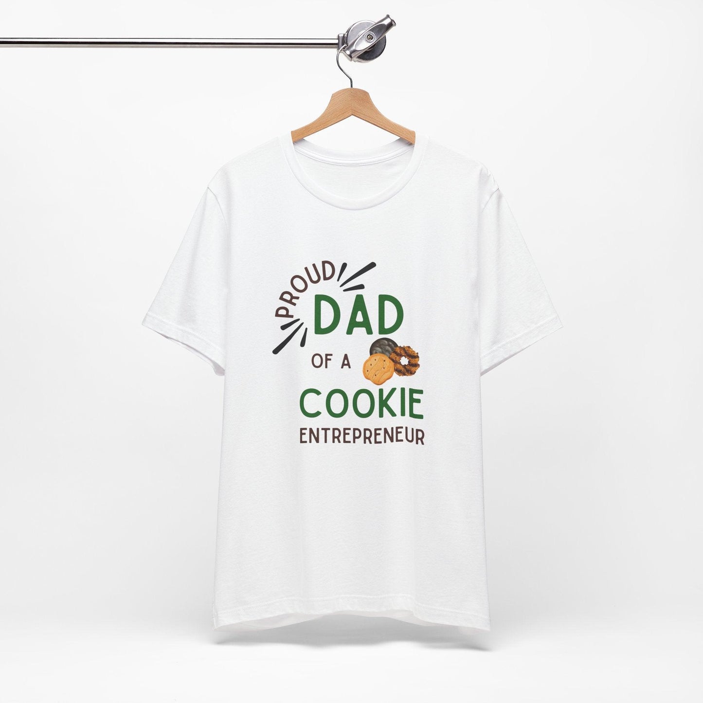 Proud Dad of a Cookie Entrepreneur - Unisex Jersey Tee Celebrate Your Little Cookie Boss! - Whippie's