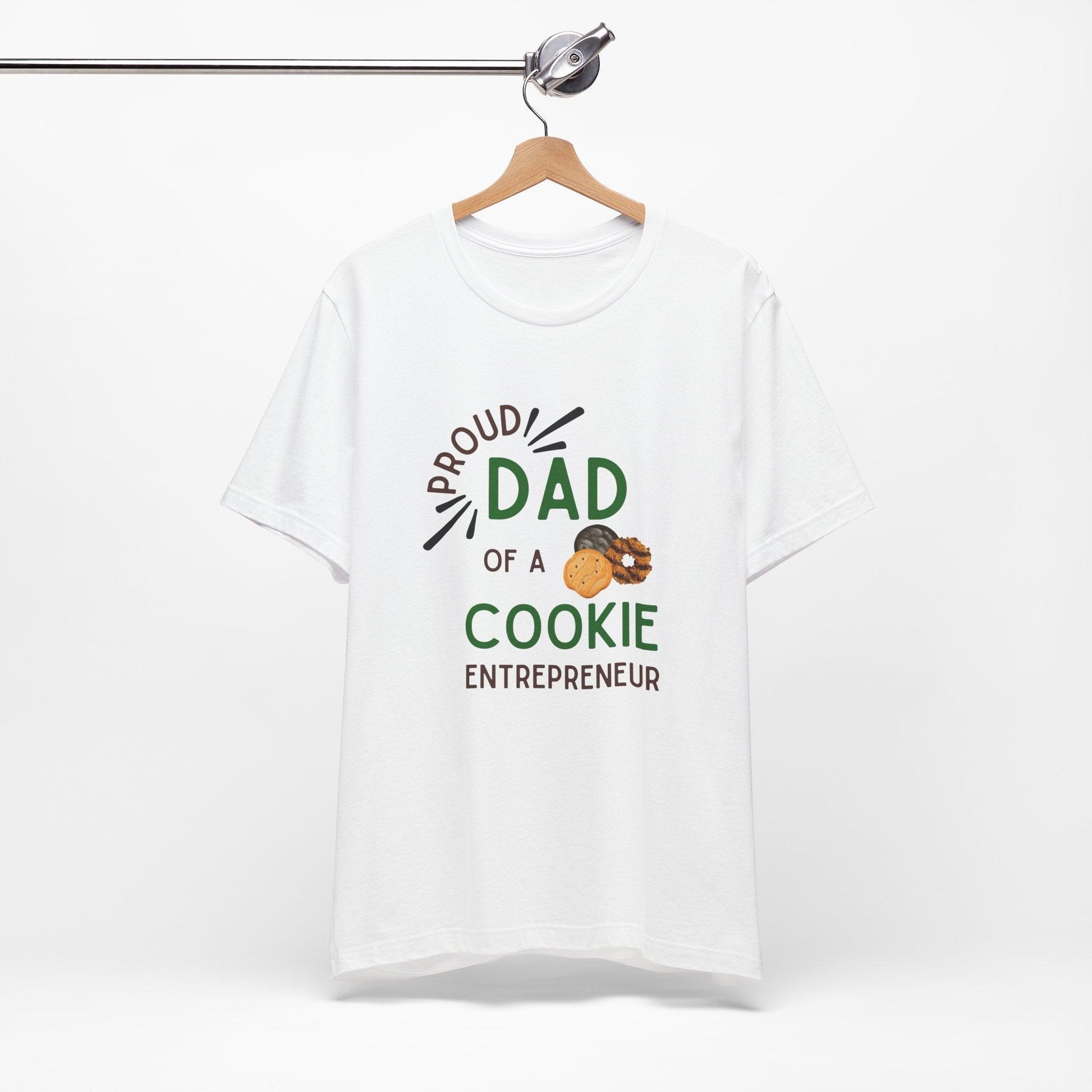 Proud Dad of a Cookie Entrepreneur - Unisex Jersey Tee Celebrate Your Little Cookie Boss! - Whippie's