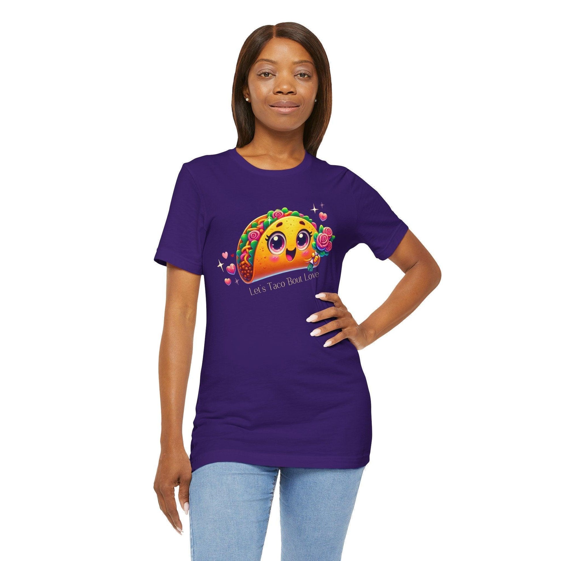 🌮 Let's Taco 'Bout Love 💖 Unisex Jersey Tee ✨ Spread the love this Valentine's Day! - Whippie's