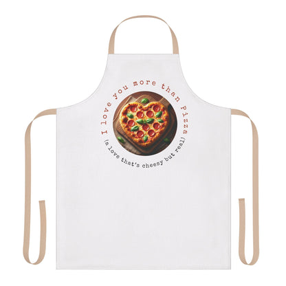 🍕 I ❤️ You More Than Pizza! 🍕 Unisex Apron ✨ Cook up some love in the kitchen! - Whippie's