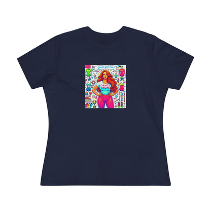 Dance Mom: You've Got This - Red Hair Mom - Curvy - Women's Softstyle Tee - Whippie's