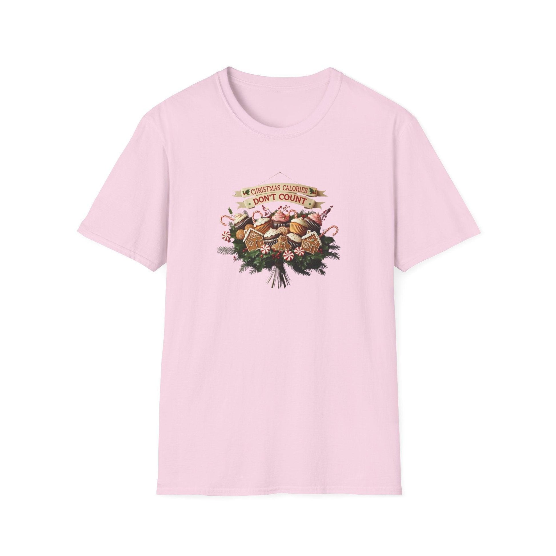 Christmas Calories Don't Count 🎅🎄 - Unisex Softstyle T-Shirt 🍪🎁 - Whippie's