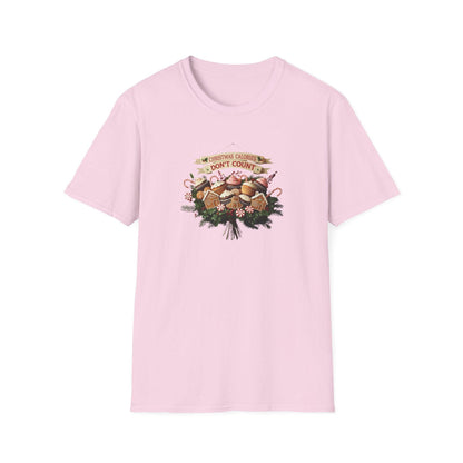 Christmas Calories Don't Count 🎅🎄 - Unisex Softstyle T-Shirt 🍪🎁 - Whippie's
