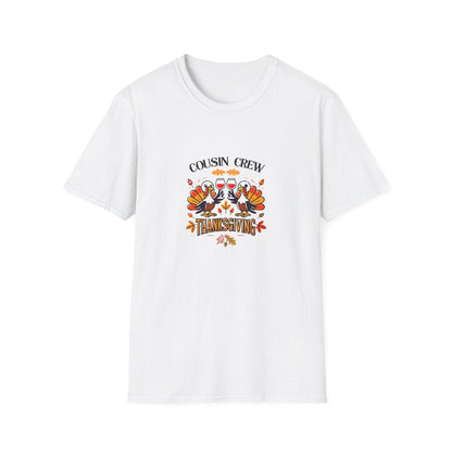 Thanksgiving Cousin Crew - Cheers to the Crew! 🦃🥂🍁 Unisex T-Shirt - Whippie's