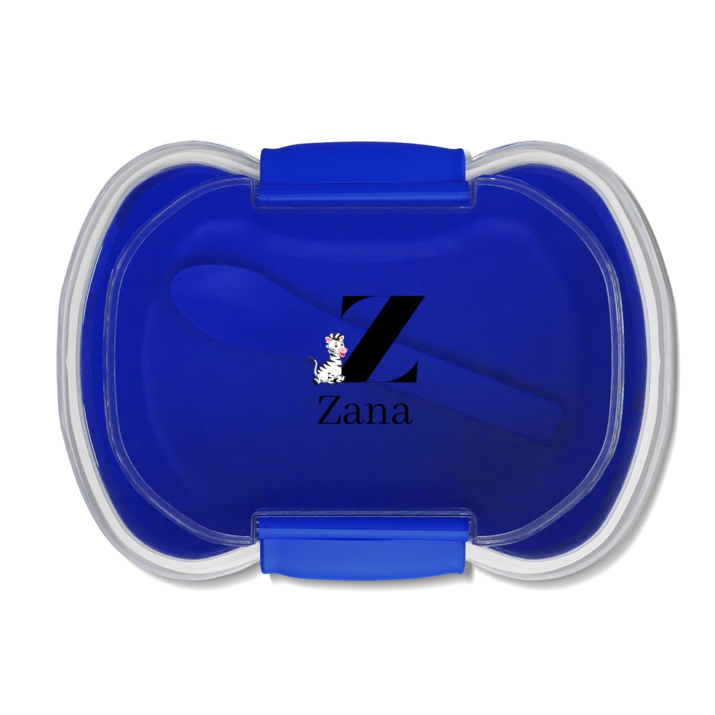Alphabet Adventures: Letter Z - Zany Zebra Two-Tier Bento Box - Personalizable - Whippie's