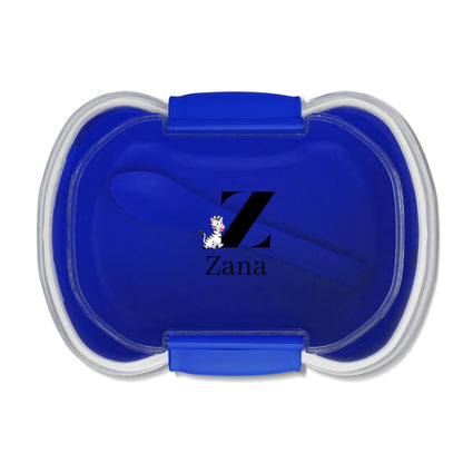 Alphabet Adventures: Letter Z - Zany Zebra Two-Tier Bento Box - Personalizable - Whippie's