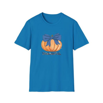 Thankful Pumpkin Tee - A Heart Full of Gratitude! 🧡💙 Unisex Tee - Whippie's