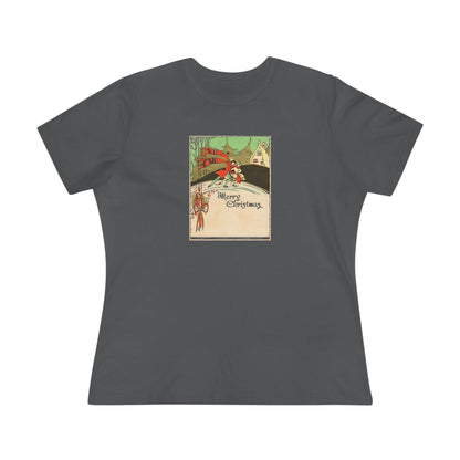 Merry Christmas - Ice Skating Couple - Women's Tee - Whippie's