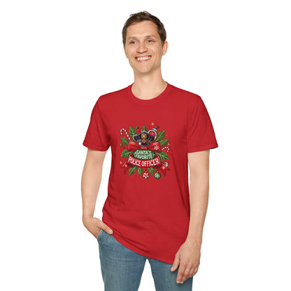 Santa's Favorite Police Officer Tee - Festive & Brave!