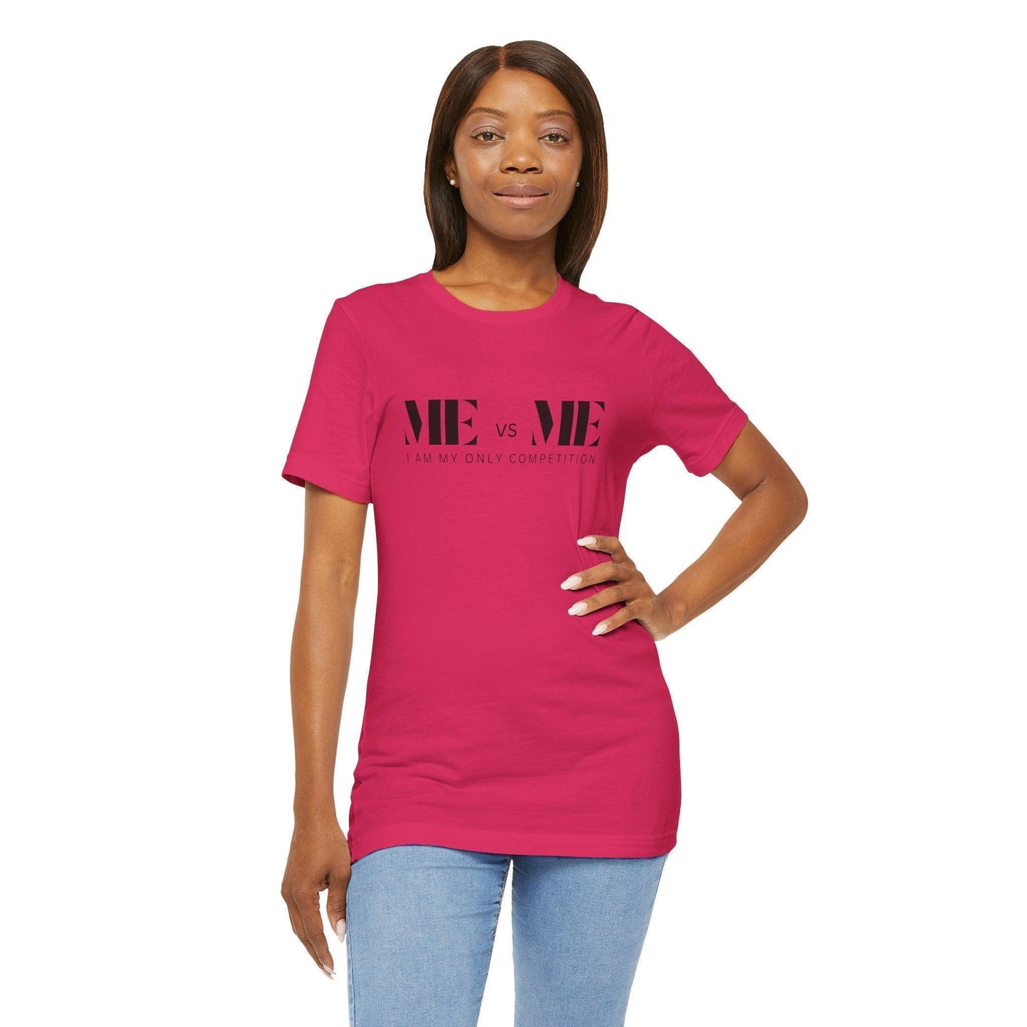 🔥 ME vs ME, I am my Only Competition 💪 Unisex Jersey Tee ✨ Challenge yourself, conquer your goals! - Whippie's