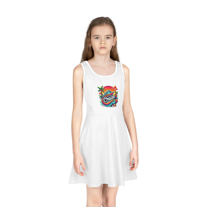 Life's a Cruise Girls' Dress 🌊☀️🚢🌴 (with twirly skirt!) - Whippie's