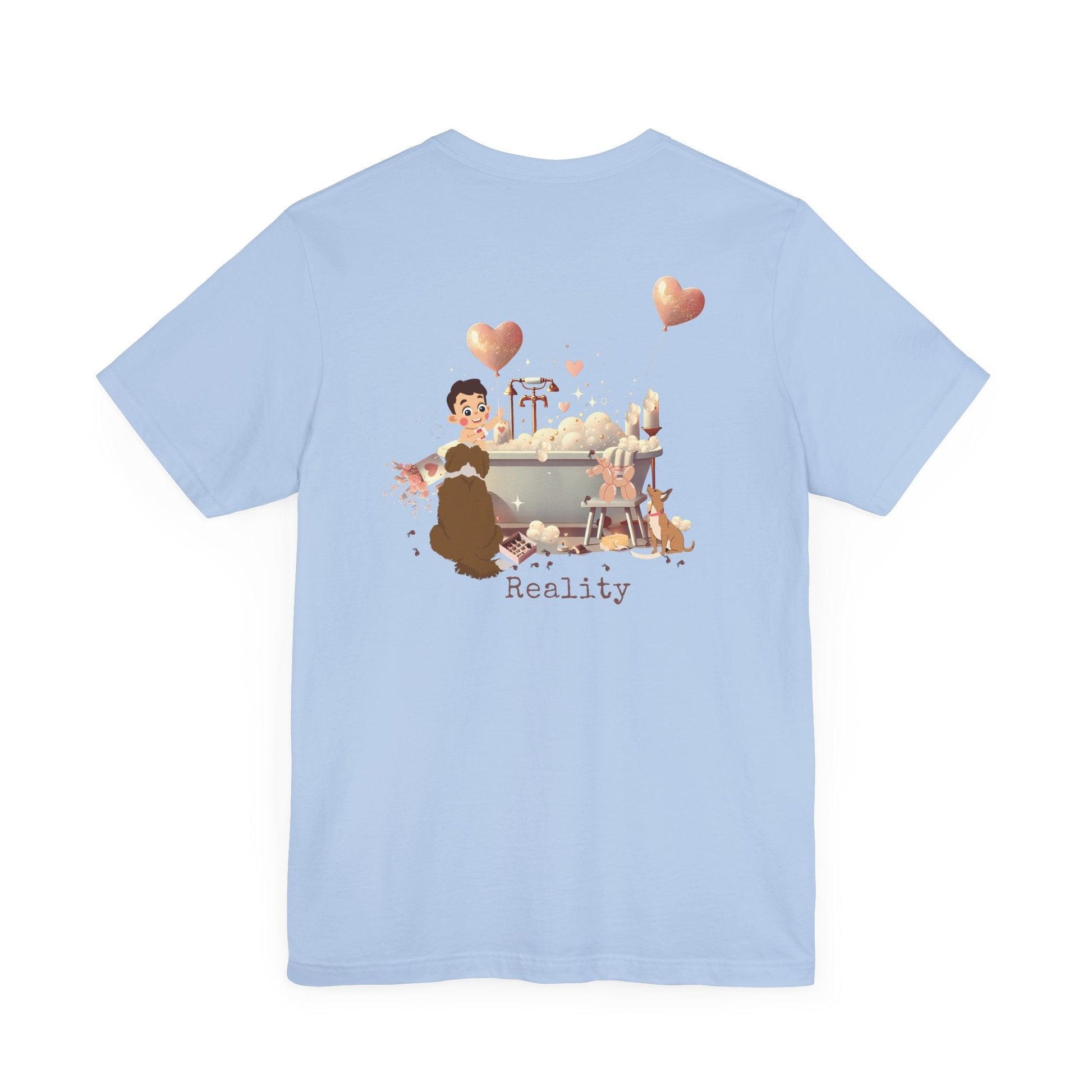 💖 My Valentine's Plan vs. Reality 🛁 Unisex Jersey Tee ✨ Expectation vs. Reality, the Valentine's Day edition! - Whippie's