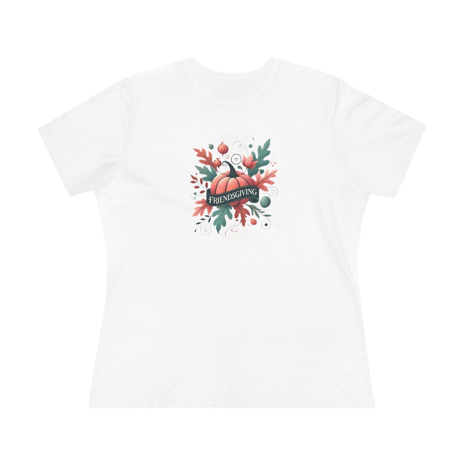Friendsgiving Whimsical Pumpkin - Women's Softstyle Tee - Whippie's
