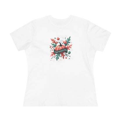 Friendsgiving Whimsical Pumpkin - Women's Softstyle Tee - Whippie's
