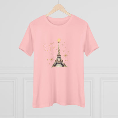 ✨ Joyeux Noël Women's Tee 🗼 A touch of Parisian elegance. - Whippie's