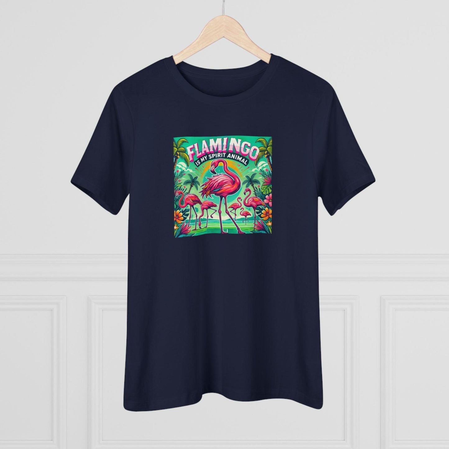 Flamingo is My Spirit Animal - Women's Softstyle Tee - Whippie's