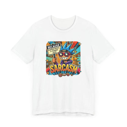🎭 Sarcasm: It's Better Than Slapping 😉 Unisex Jersey Tee ✨ - Whippie's