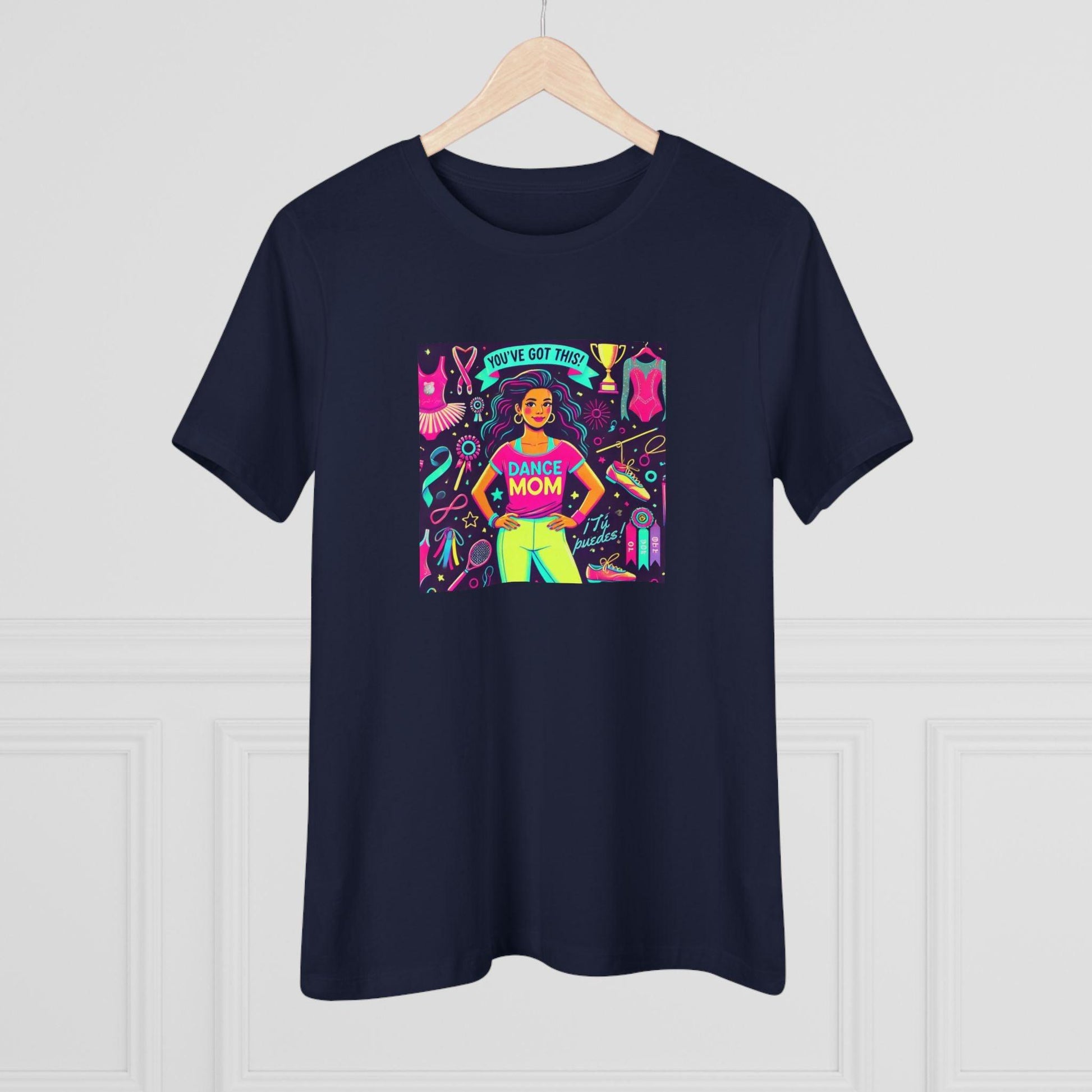 Dance Mom Magic (Latina Mom) - A Colorful Celebration 💃🌈 - Women's Softstyle Tee - Whippie's