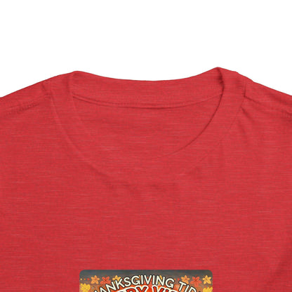 Thanksgiving Tides, Happy Vibes - Toddler Tee - Whippie's