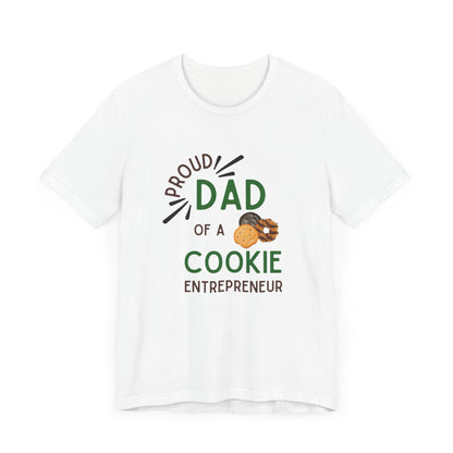 Proud Dad of a Cookie Entrepreneur - Unisex Jersey Tee Celebrate Your Little Cookie Boss! - Whippie's