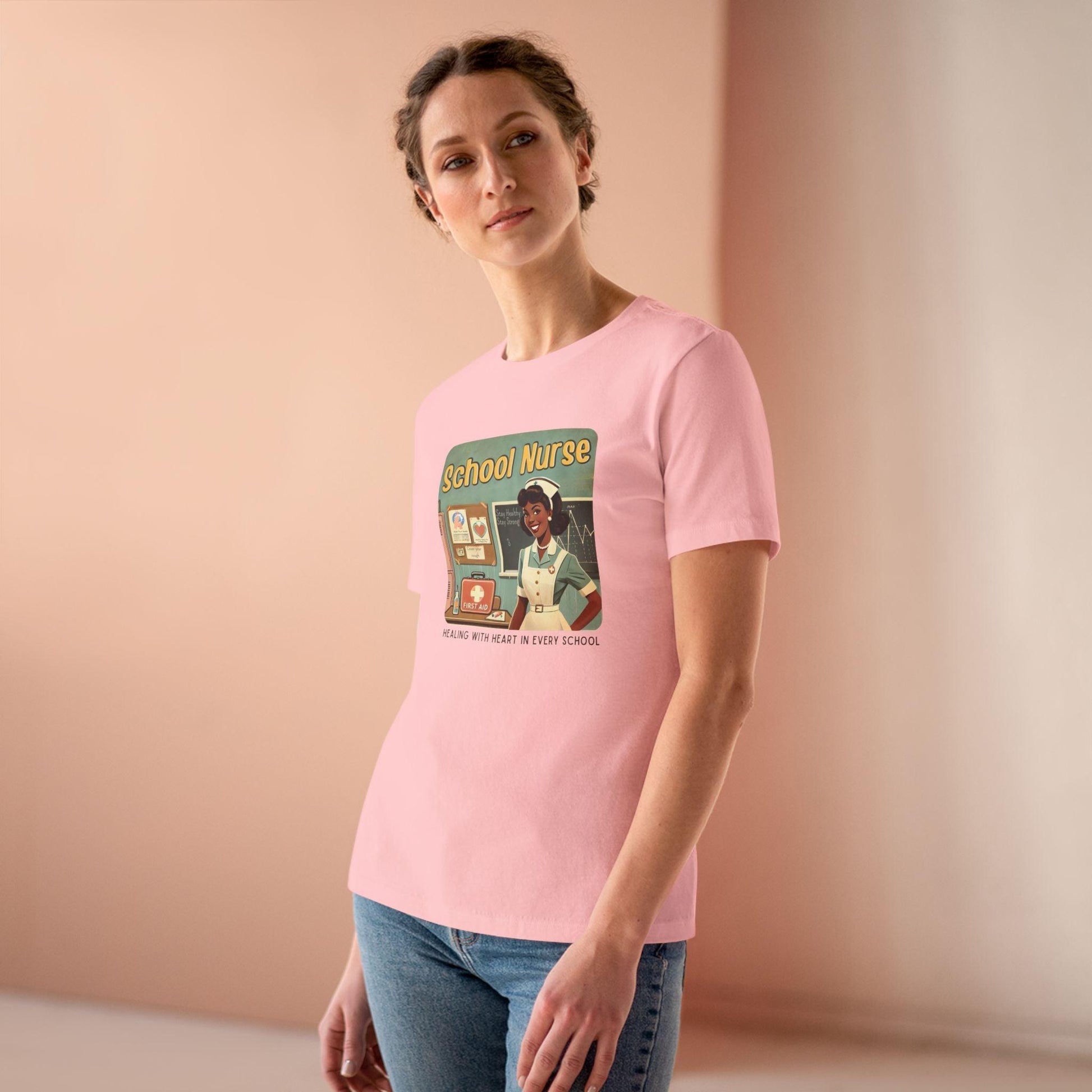 School Nurse Hero Tee (2) - Healing with Heart in Every School 🩺❤️ - Whippie's