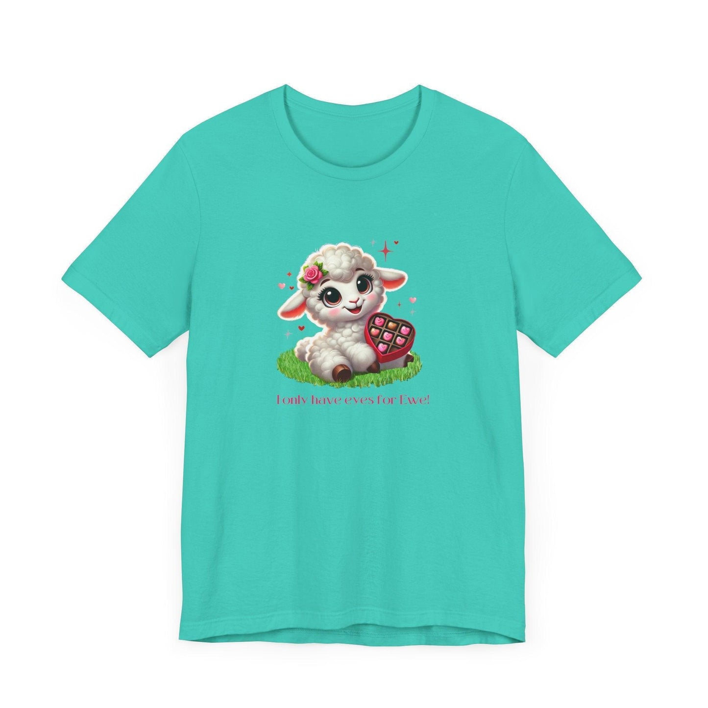 💖 I Only Have Eyes for Ewe! 🐑 Unisex Jersey Tee ✨ Spread the love this Valentine's Day! - Whippie's