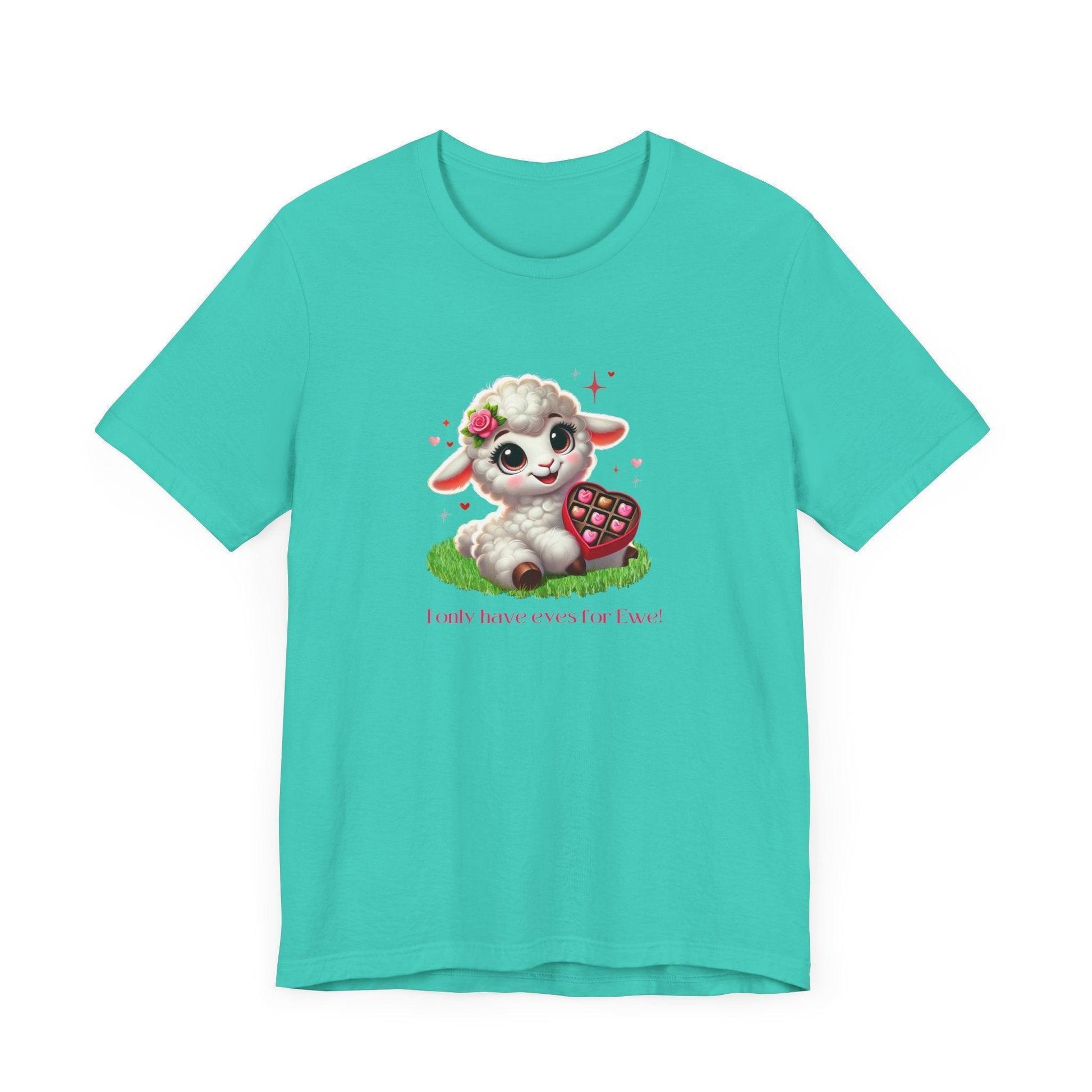 💖 I Only Have Eyes for Ewe! 🐑 Unisex Jersey Tee ✨ Spread the love this Valentine's Day! - Whippie's