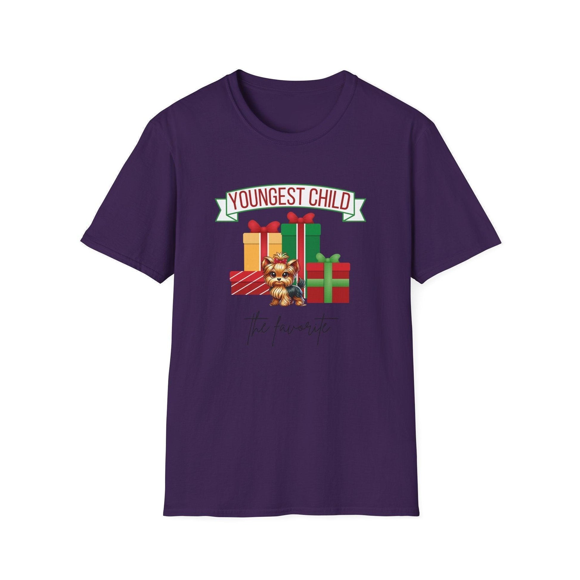 Youngest Child, The Favorite 🎁🐶 Yorkie - Unisex Tee! 🎁👑 - Whippie's