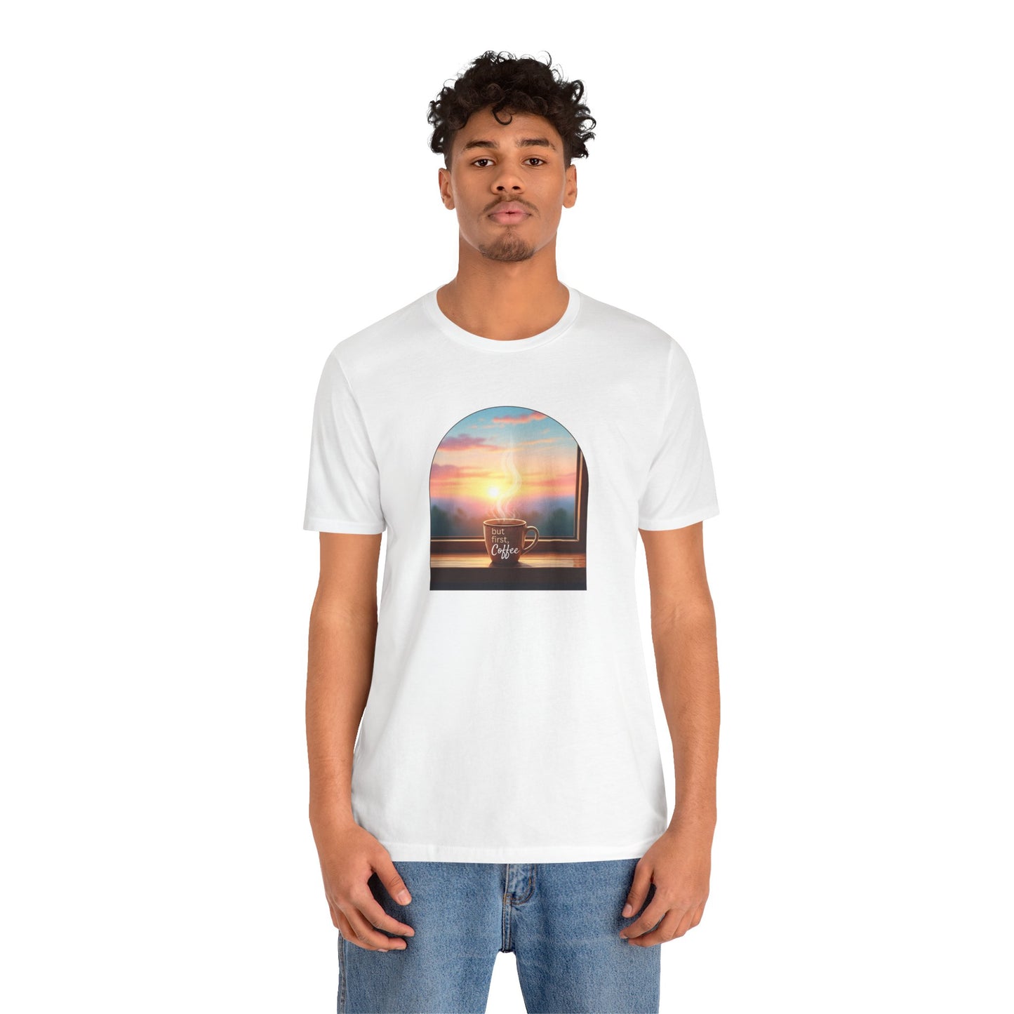 But First, Coffee - Unisex Jersey Tee - Whippie's