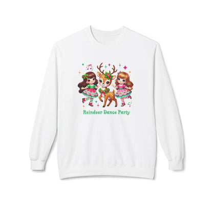Reindeer Dance Party 🦌 Unisex Fleece Sweatshirt 🎄🎁 - Whippie's