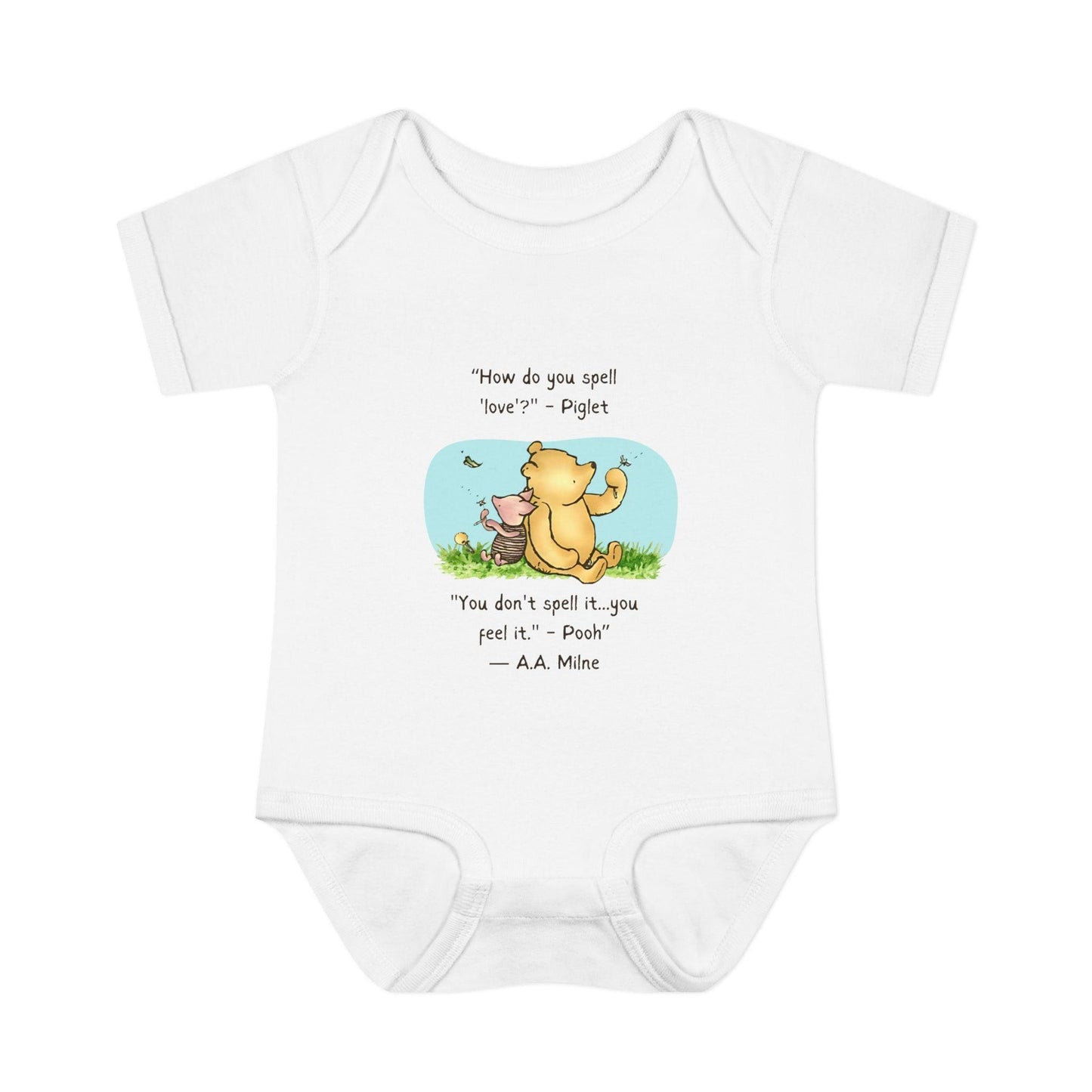 How Do You Spell Love? Baby Onesie - Feel the Love! 🍯❤️ - Whippie's