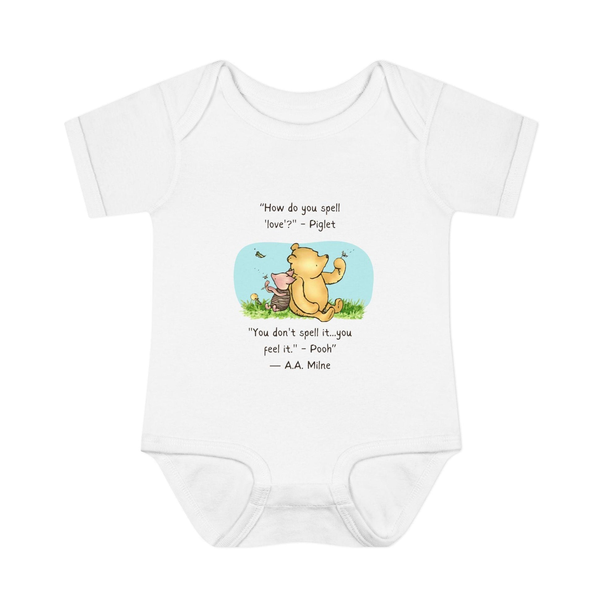 How Do You Spell Love? Baby Onesie - Feel the Love! 🍯❤️ - Whippie's