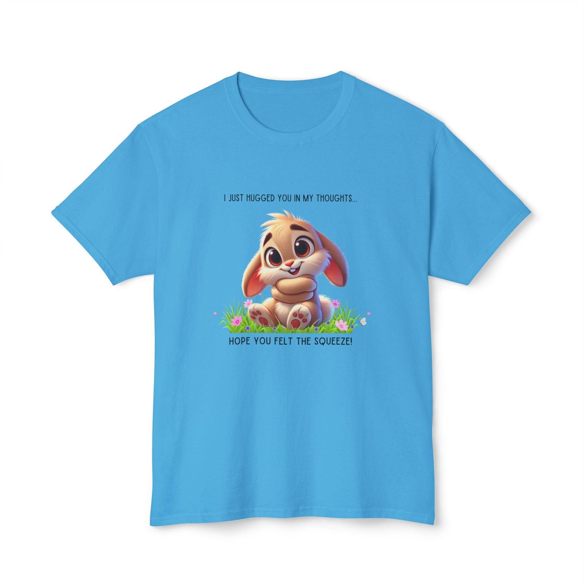 Hugs in My Thoughts - Sending Virtual Hugs! 🤗🐰 Unisex HD Cotton T-shirt - Whippie's