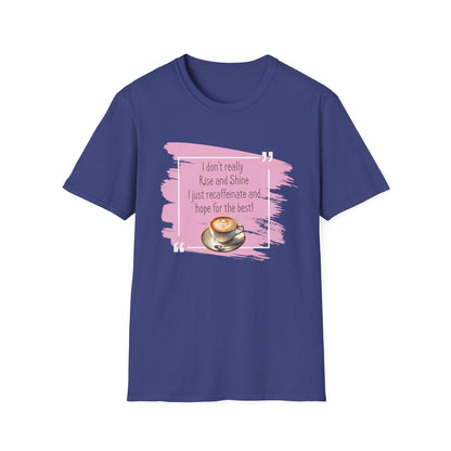 Recaffeinate & Hope Unisex Tee - But First, Coffee! ☕️💖 - Whippie's