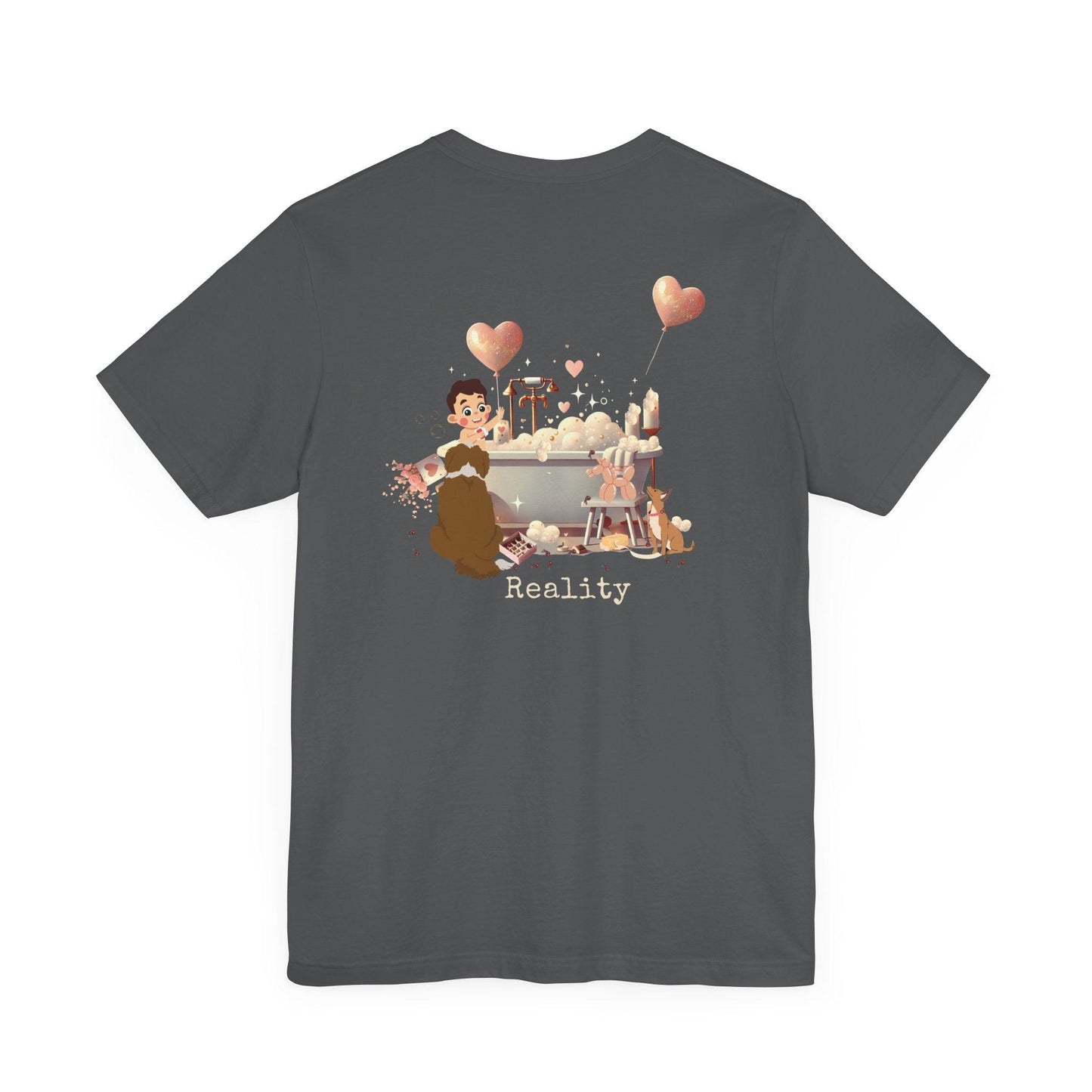 💖 My Valentine's Plan vs. Reality 🛁 Unisex Jersey Tee ✨ Expectation vs. Reality, the Valentine's Day edition! - Whippie's