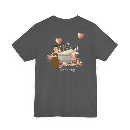 💖 My Valentine's Plan vs. Reality 🛁 Unisex Jersey Tee ✨ Expectation vs. Reality, the Valentine's Day edition! - Whippie's