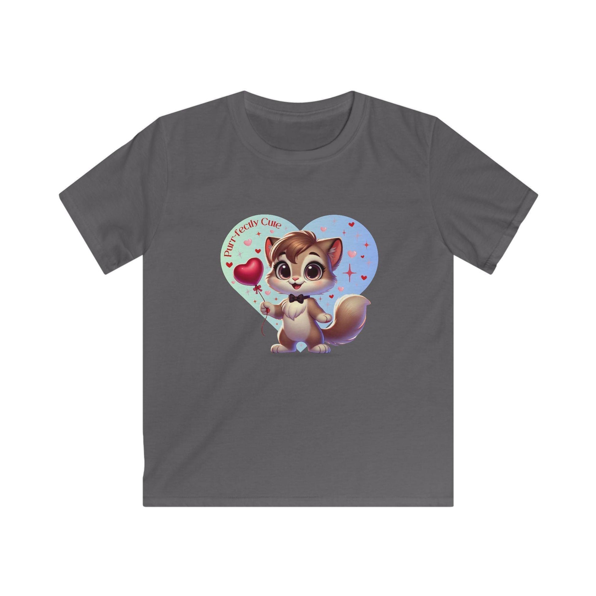 💙 Purr-fectly Cute😻 Kids Softstyle Tee ✨ Dapper style for your little man! - Whippie's