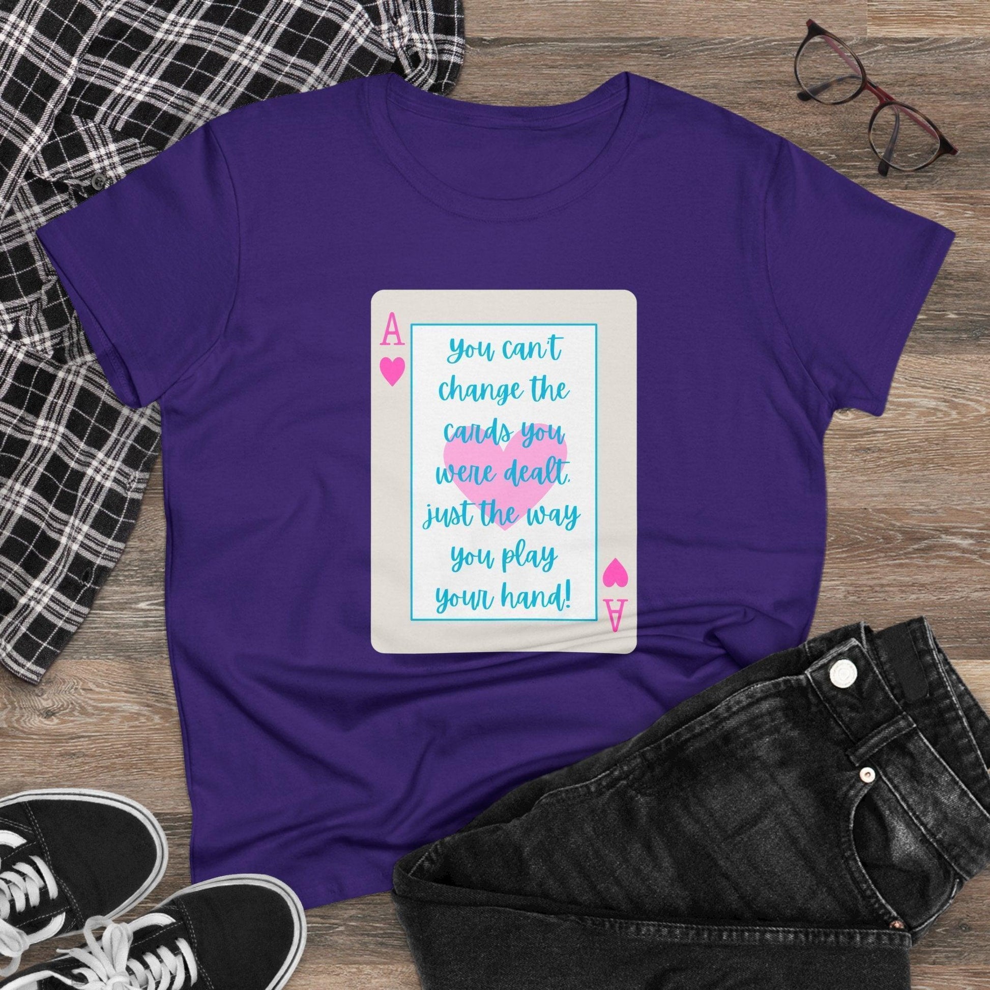 💖 Ace of Hearts 💪 Women's Tee ✨ Play your hand like a queen! 👑 - Whippie's