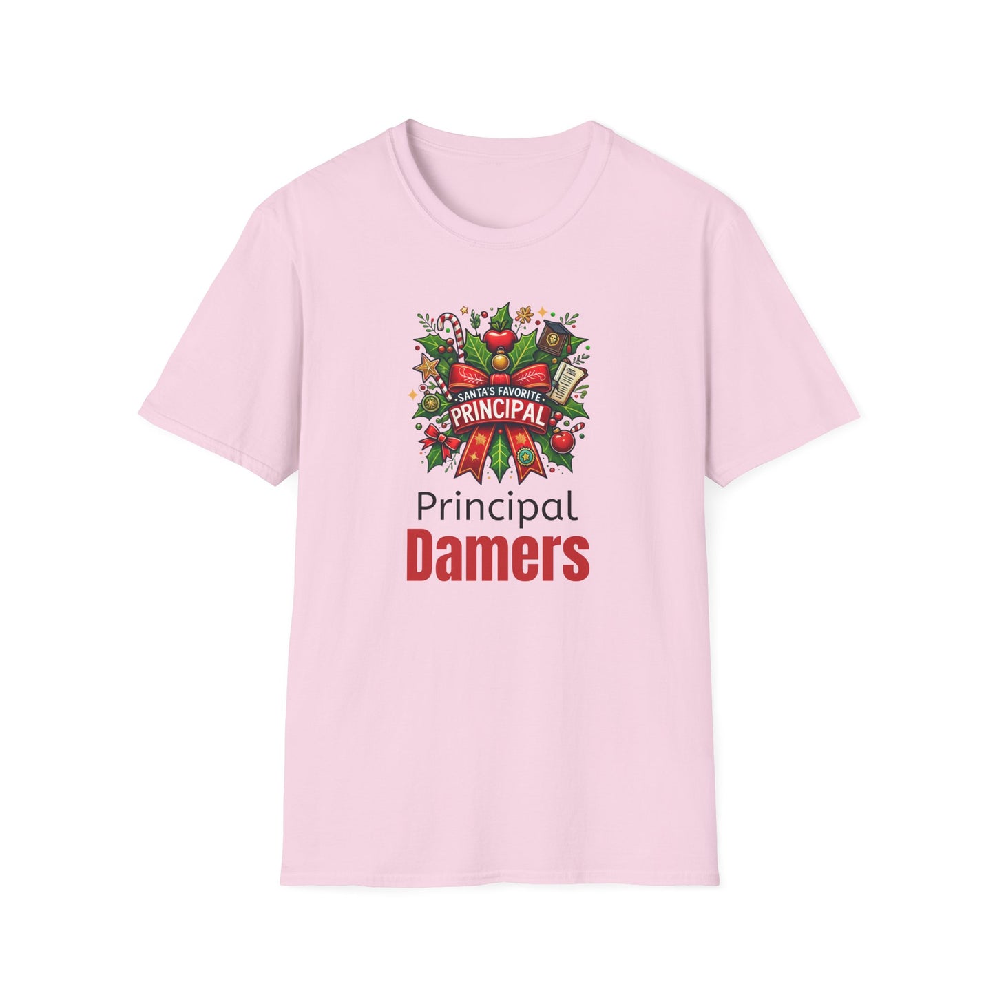 Santa’s Favorite School Principal Christmas Shirt | Unisex Tee