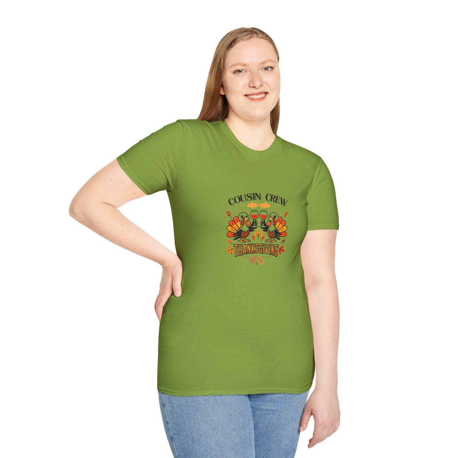 Thanksgiving Cousin Crew - Cheers to the Crew! 🦃🥂🍁 Unisex T-Shirt - Whippie's