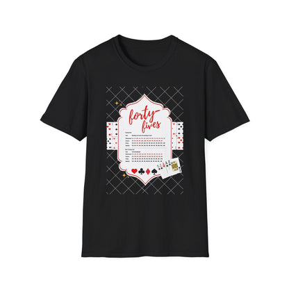 Forty-Fives Card Rankings - Unisex T-Shirt - Whippie's