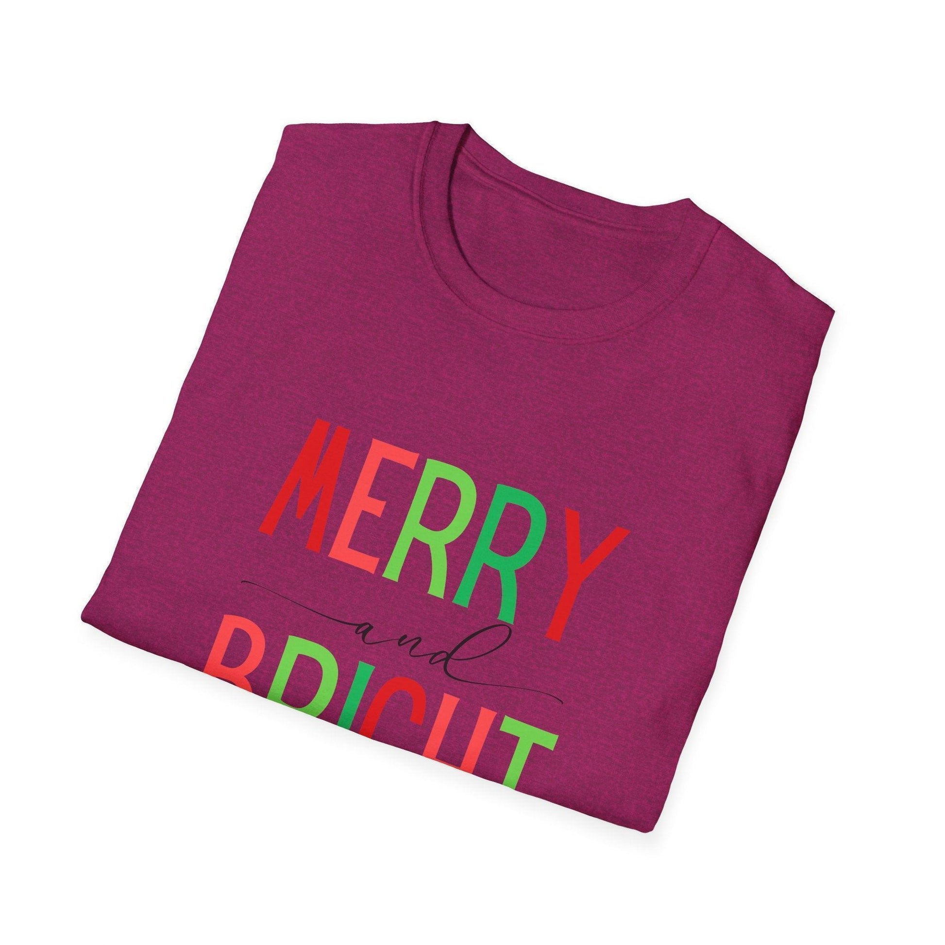 Merry and Bright Unisex Tee 🌈✨ - Whippie's
