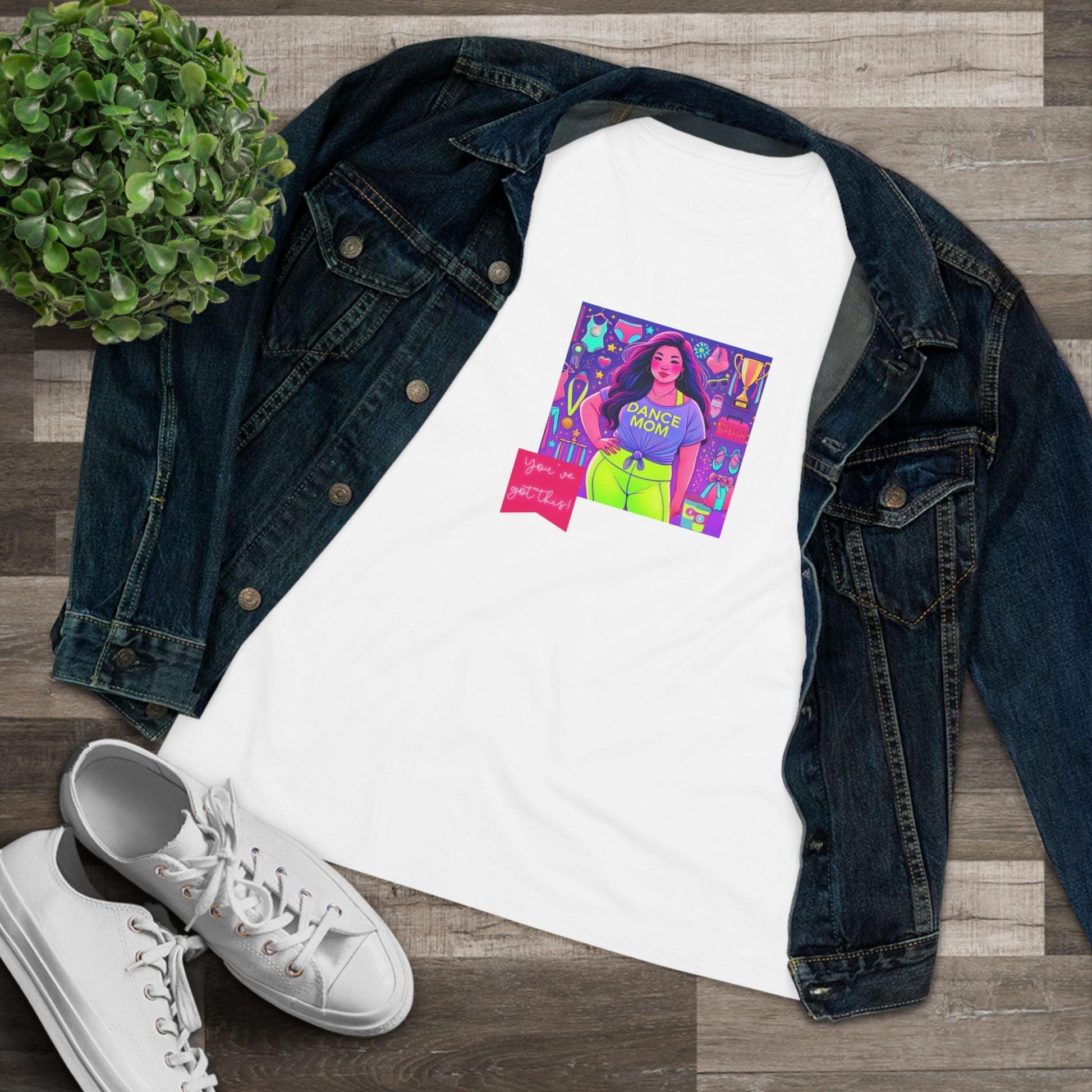 Dance Mom: You've Got This - Asian Mom (Curvy) - Women's Softstyle Tee Celebrate Your Inner Dance Mom! - Whippie's