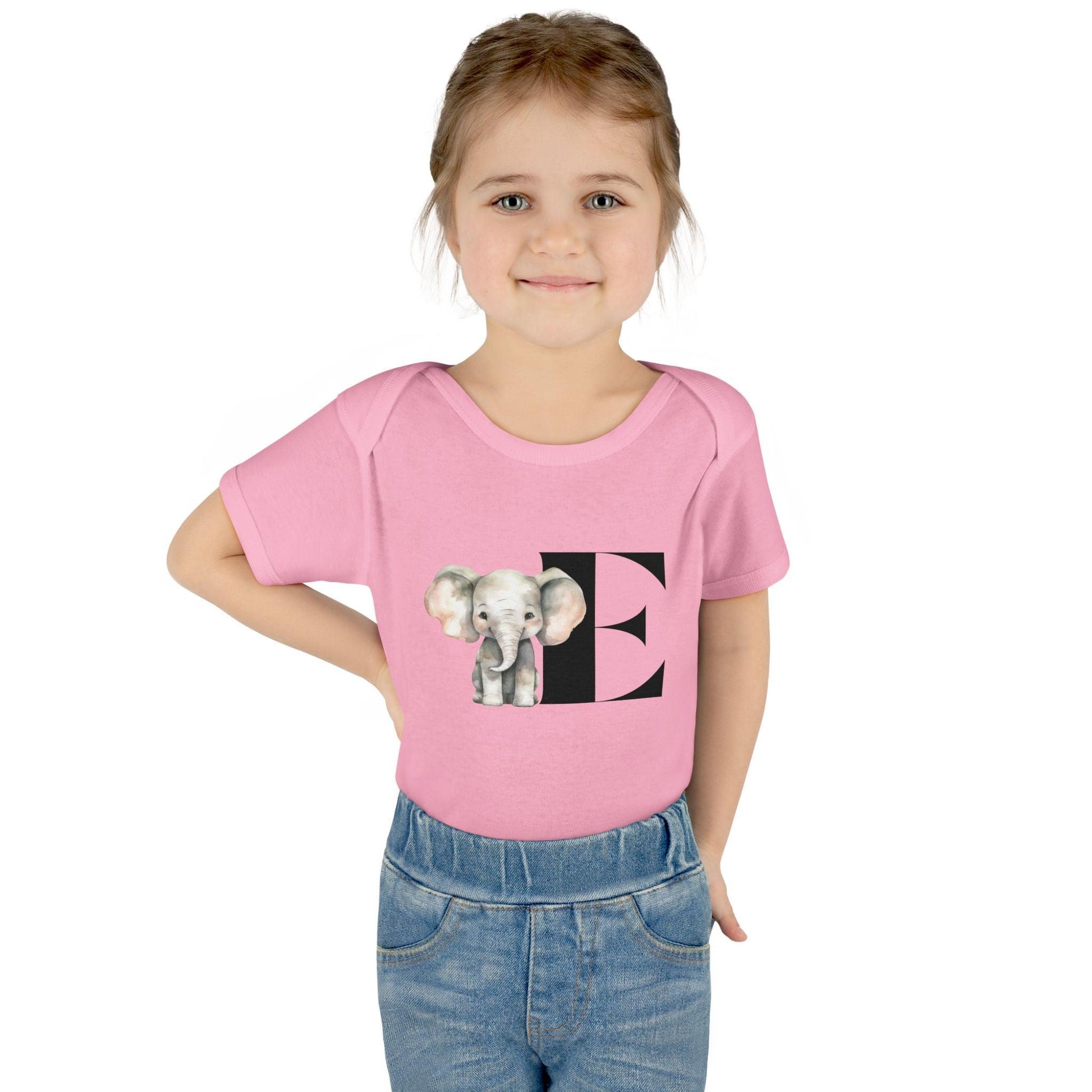 Alphabet Adventures: Letter E - Enormous Elephant Baby Onesie - Whippie's