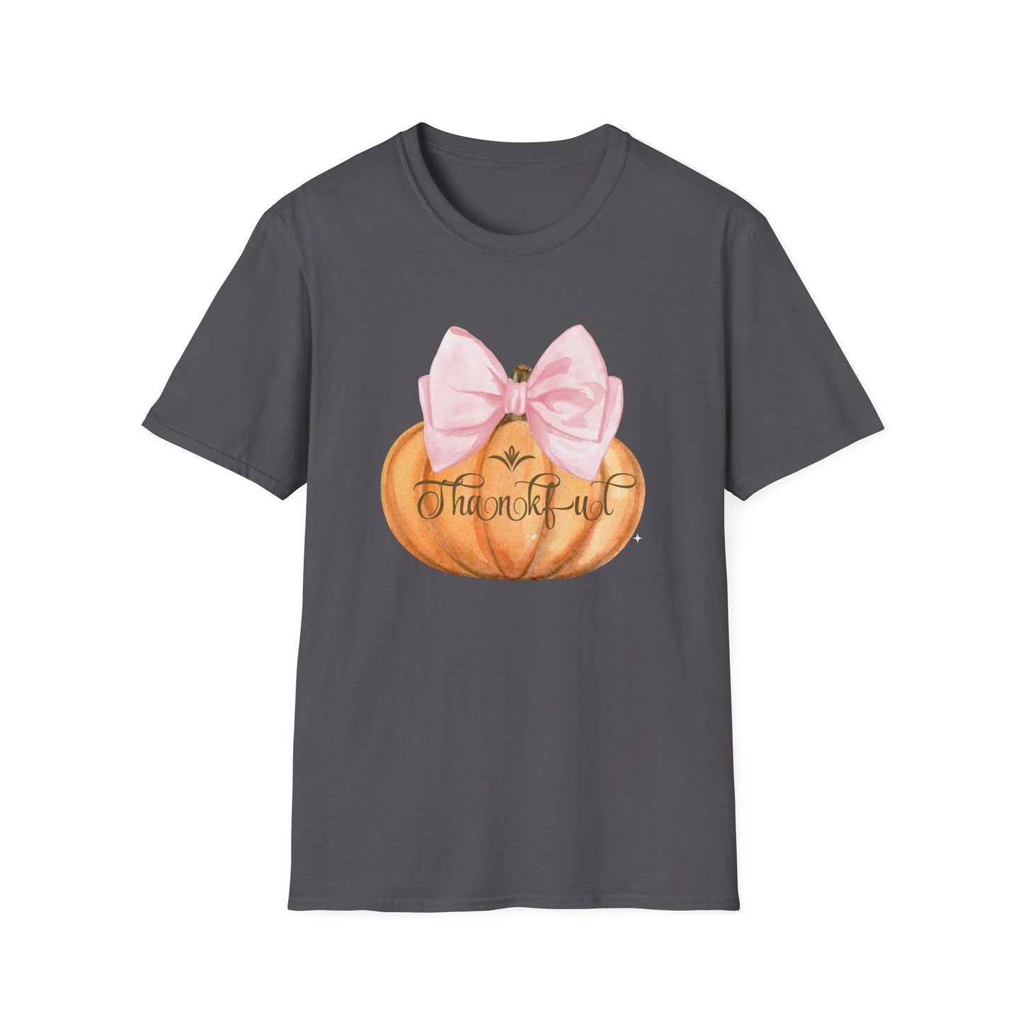 Thankful Pumpkin - A Heart Full of Gratitude! 🧡🎀 Unisex Tee - Whippie's