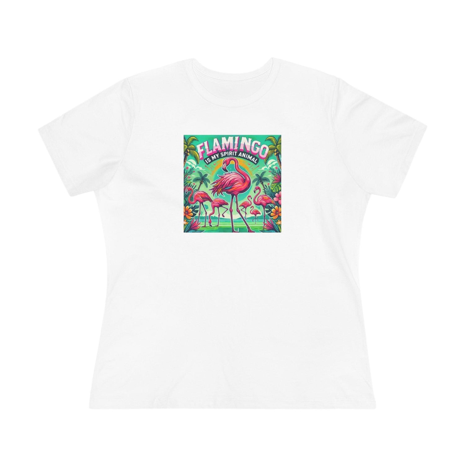 Flamingo is My Spirit Animal - Women's Softstyle Tee - Whippie's