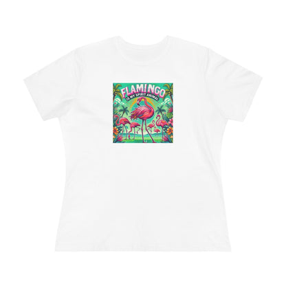 Flamingo is My Spirit Animal - Women's Softstyle Tee - Whippie's